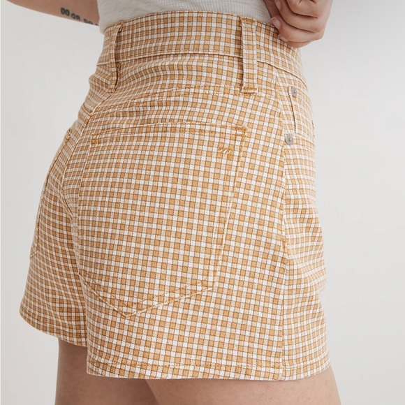 The Perfect Vintage Jean Short in Mini Check - Picture 2 of 8